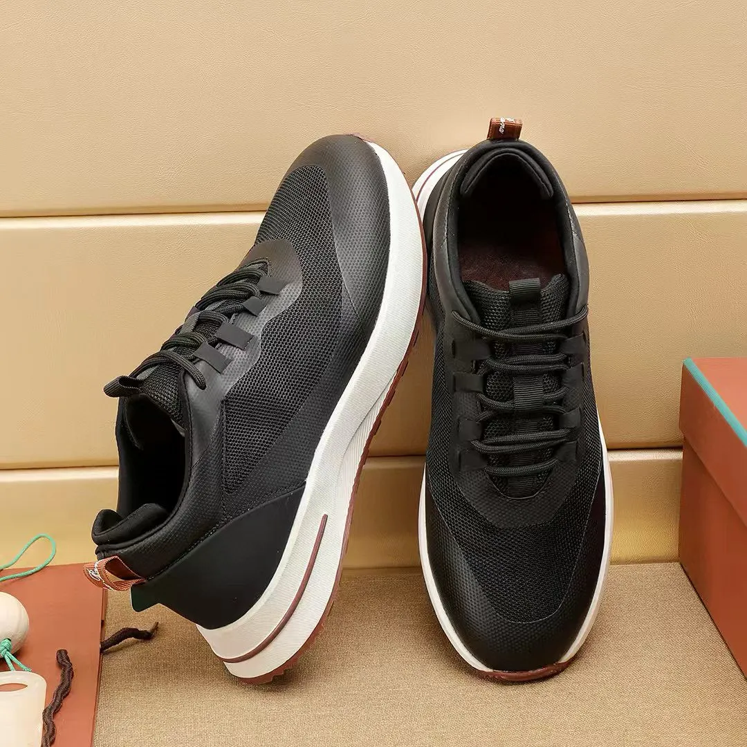 Factory price: 480💰Loro Piana niche classic jogging shoes, men's lace-up casual shoes and sneakers, high-quality lightweight and comfortable fabrics, suitable for outdoor leisure, the color scheme is young and energetic, and it looks great with sportswear or casual suits! Size: 38-44 (45. Customized)
